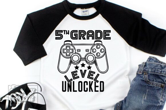 5th Grade Level Unlocked SVG School PNG