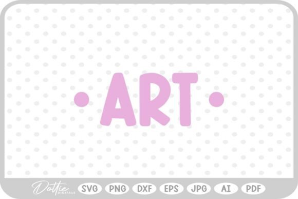Art School Subject SVG PNG DXF