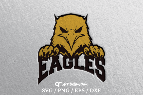 Eagle Logo Sport School Mascot Svg Graphics