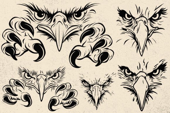 Eagle Svg Face Mascots, Eagles SVG