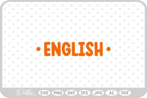 English School Subject SVG PNG DXF
