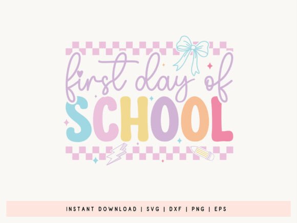 First Day of School Coquette SVG PNG