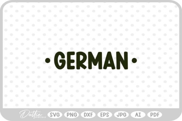 German School Subject SVG PNG DXF