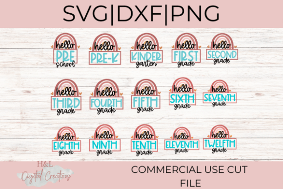 Hello School Grade Svg Graphics