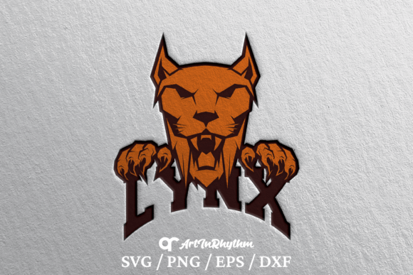 Lynx Logo Sport School Mascot Svg for Crafts and Graphics