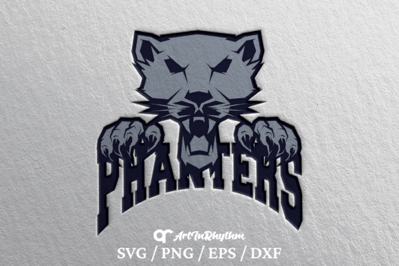 Phanter Logo Sport School Mascot Svg: Graphics and Crafts