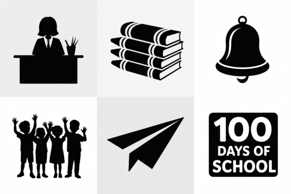 School Icons Bundle SVG Teacher Student