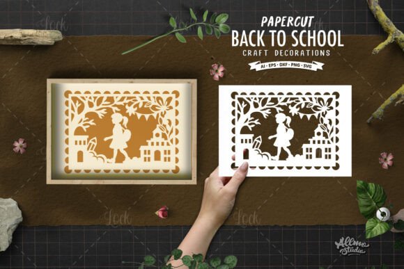 School Scene SVG for Cricut and Silhouette