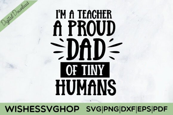 Teacher Dad SVG PNG for Crafts and Graphics