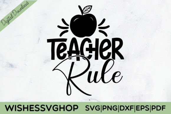 Teacher Rule SVG PNG for Crafts and Graphics